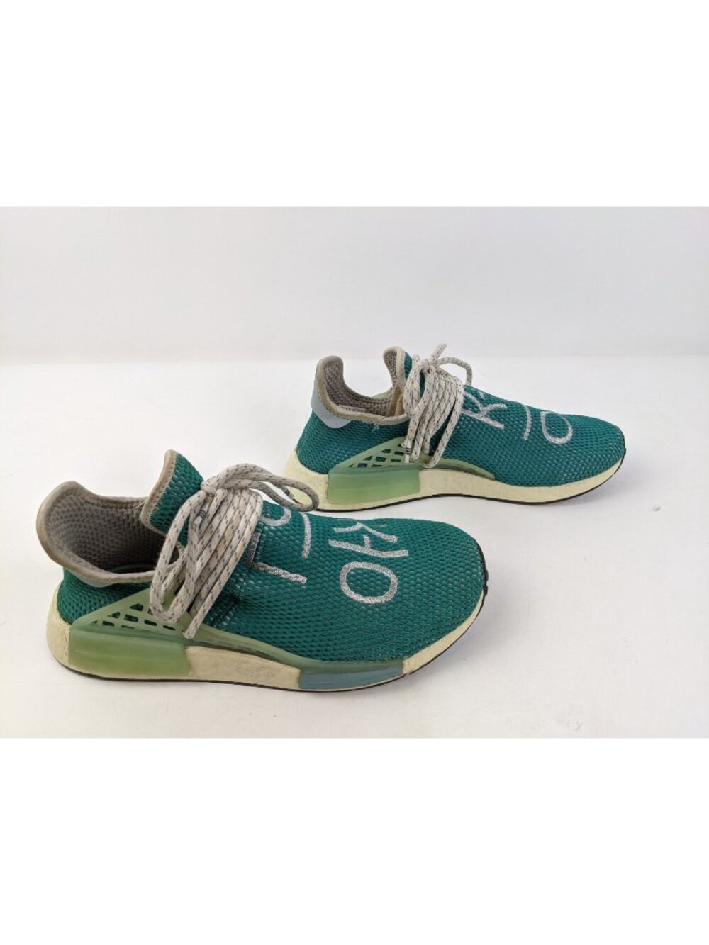 adidas Pharrell x NMD Human Race Sneakers Size 10 'Dash Green' Q46466 Shoes